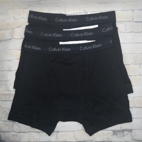 Calvin Klein Men's Classic Cotton Boxer Briefs 3PK - Picture 2 of 4